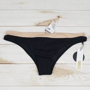 Amuse society bikini bottom large nwt